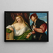 Frau besucht von ihrem Liebhaber - Bernardino Licinio — gerahmtes Bild an der Wand