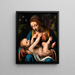 Die Jungfrau mit dem Jesuskind - Bernardino Luini — gerahmtes Bild an der Wand
