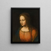Portrait einer Frau - Bernardino Luini — gerahmtes Bild an der Wand