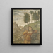 Procris durchbohrt vom Speer des Céphale - Bernardino Luini — gerahmtes Bild an der Wand