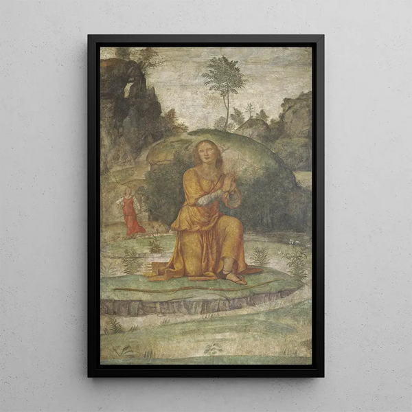 Procris bittet Diane - Bernardino Luini — gerahmtes Bild an der Wand