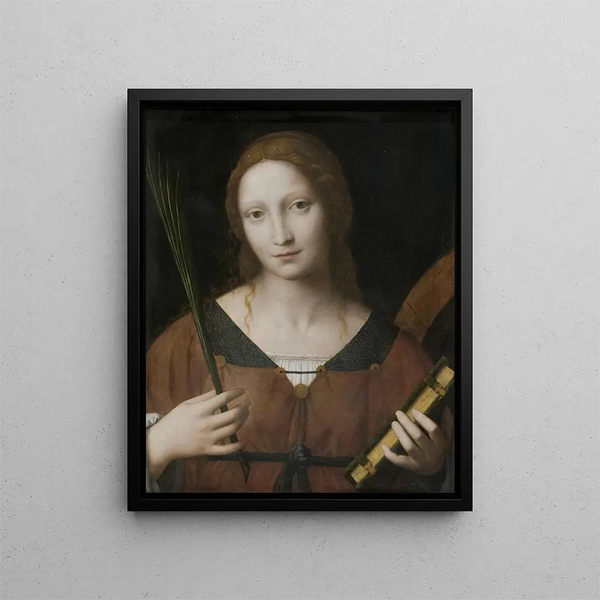 Sainte Catherine d'Alexandrie - Bernardino Luini — gerahmtes Bild an der Wand