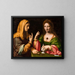 Die Bekehrung der Maria Magdalena - Bernardino Luini — gerahmtes Bild an der Wand