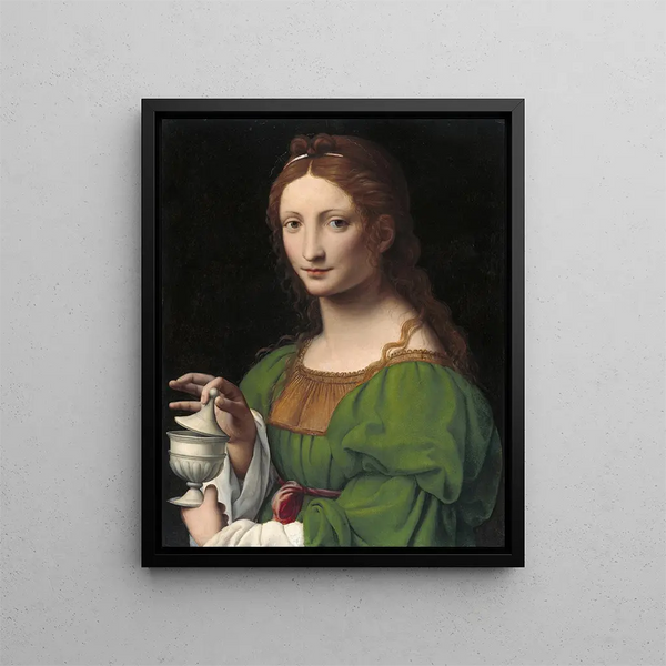 La Madeleine - Bernardino Luini — gerahmtes Bild an der Wand