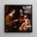Le Mariage mystique de Sainte Catherine - Bernardino Luini — gerahmtes Bild an der Wand