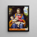 Die Jungfrau mit Kind in einer Landschaft - Bernardino Luini — gerahmtes Bild an der Wand