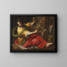Allegorie der Gerechtigkeit - Bernardino Mei — gerahmtes Bild an der Wand