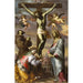 Kreuz mit der Jungfrau und den Heiligen Franziskus und Agatha - Bernardino Mei — Ansicht des Kunstwerks