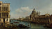 Vue du Grand Canal, Santa Maria della Salute et la Dogana depuis Campo Santa Maria Zobenigo - Bernardo Bellotto — Ansicht des Kunstwerks