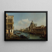 Vue du Grand Canal, Santa Maria della Salute et la Dogana depuis Campo Santa Maria Zobenigo - Bernardo Bellotto — gerahmtes Bild an der Wand