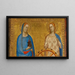 Saintes Lucie und Catherine von Alexandria - Bernardo Daddi — gerahmtes Bild an der Wand