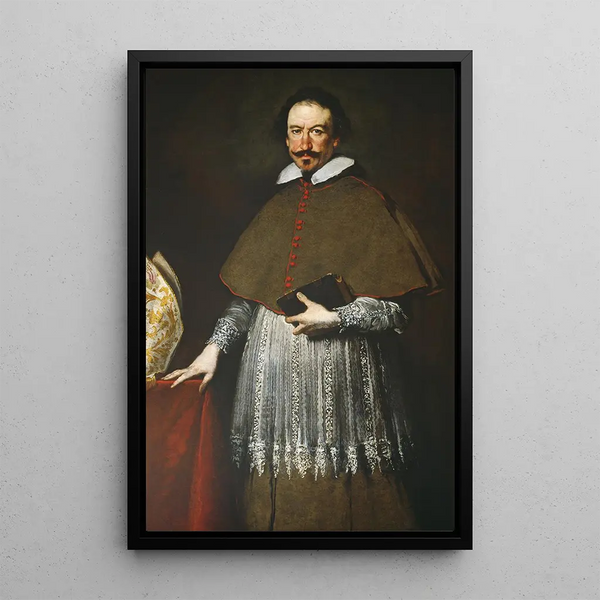 Bischof Alvise Grimani - Bernardo Strozzi — gerahmtes Bild an der Wand