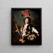 David mit dem Kopf Goliaths - Bernardo Strozzi — gerahmtes Bild an der Wand