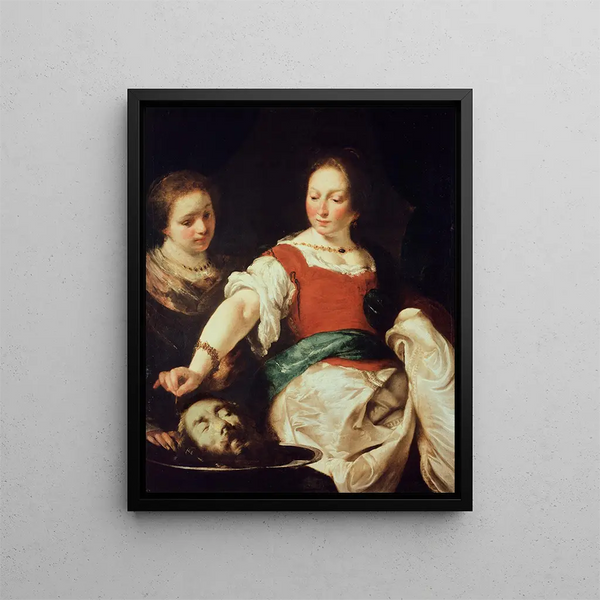Salomé - Bernardo Strozzi — gerahmtes Bild an der Wand