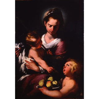 Bernardo Strozzi - The Virgin and Child with the Infant Saint John.webp