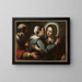 Visitation - Bernardo Strozzi — gerahmtes Bild an der Wand