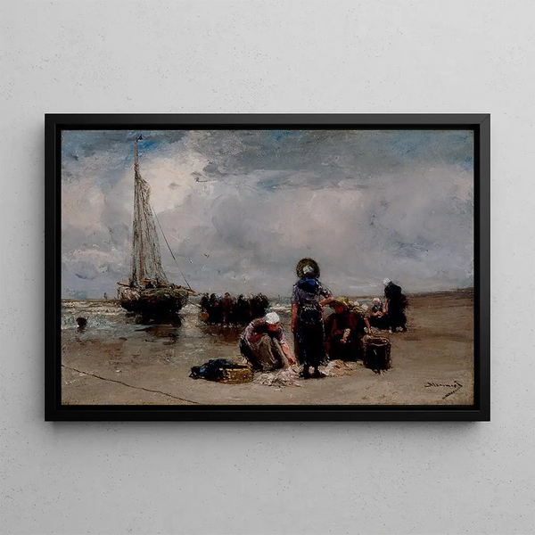 Meeresküste - Bernardus Johannes Blommers — gerahmtes Bild an der Wand