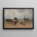 Der Rückkehr der Fischfangflotte - Bernardus Johannes Blommers — gerahmtes Bild an der Wand