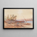 Bateaux sur le Nil - Bernhard Fiedler — gerahmtes Bild an der Wand
