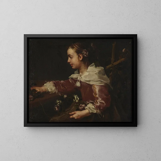 Bernhard Keil - Seated Girl with Wreaths of Roses.webp