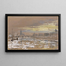 Frankfurt am Main im Winter - Bernhard Mannfeld — gerahmtes Bild an der Wand