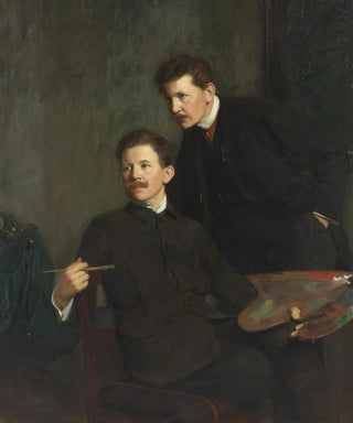 Bernhard sterman - Double portrait of the brothers Bernhard and Emil sterman.webp
