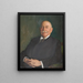 Portrait des Bankdirektors Salin Sundsval - Bernhard Störmann — gerahmtes Bild an der Wand