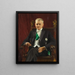 Portrait des Gouverneurs Henning Elmquist - Bernhard Störmann — gerahmtes Bild an der Wand