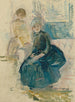 Berthe Morisot und ihre Tochter vor einem Fenster - Berthe Morisot — Ansicht des Kunstwerks