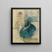 Berthe Morisot und ihre Tochter vor einem Fenster - Berthe Morisot — gerahmtes Bild an der Wand