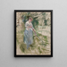 Faneuse - Berthe Morisot — gerahmtes Bild an der Wand