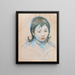 Portrait eines Kindes Charly Thomas - Berthe Morisot — gerahmtes Bild an der Wand