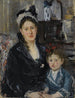 Portrait of Mme Boursier and Her Daughter Portrait de Mme Boursier et de sa fille - Berthe Morisot — Ansicht des Kunstwerks