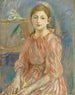 Die Tochter des Künstlers mit einem Papagei - Berthe Morisot — Ansicht des Kunstwerks