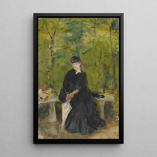 Berthe Morisot - The Artists Sister Edma Seated In A Park.webp