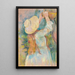 Junge Frau mit einem Korb - Berthe Morisot — gerahmtes Bild an der Wand