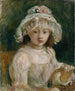 Junge Frau mit Hut - Berthe Morisot — Ansicht des Kunstwerks