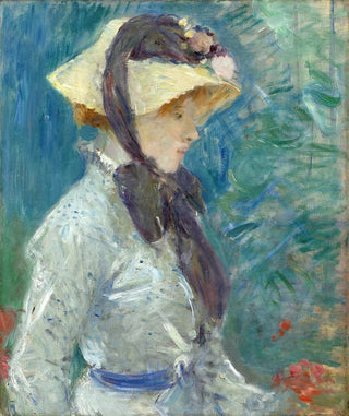 Berthe Morisot - Young Woman with a Straw Hat.webp