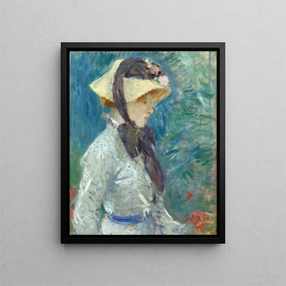 Berthe Morisot - Young Woman with a Straw Hat.webp