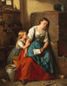La lettre - Berthold Woltze — Ansicht des Kunstwerks