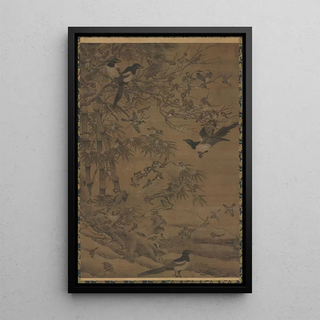 Bian Wenjin - A Hundred Birds and the Three Friends.webp