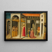 Saint Nicolas ressuscitant trois jeunes gens - Bicci di Lorenzo — gerahmtes Bild an der Wand