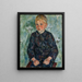 Portrait eines Jungen - Birger Simonsson — gerahmtes Bild an der Wand
