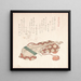 Biwa, japanische Laute mit Deckel - Kubo Shunman — gerahmtes Bild an der Wand