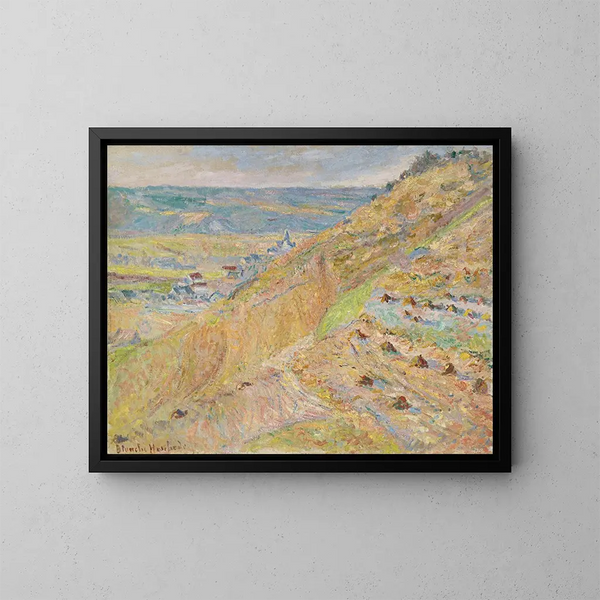 Die Küste in Giverny - Blanche Hoschedé-Monet — gerahmtes Bild an der Wand