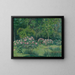 Der Garten von Giverny - Blanche Hoschedé-Monet — gerahmtes Bild an der Wand
