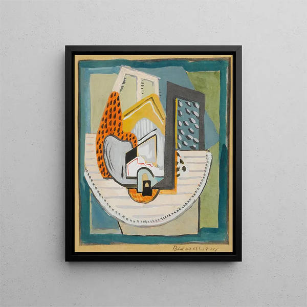 Naturmorte in Grün ohne Titel - Blanche Lazzell — gerahmtes Bild an der Wand