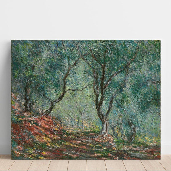 Reproduktion des Gemäldes Holz-Olivenbaum im Garten Moreno - Claude Monet