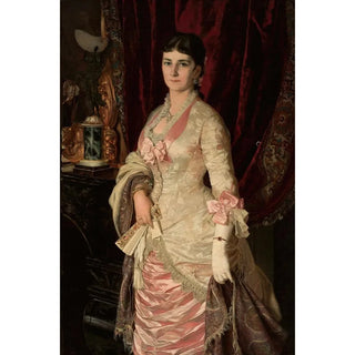 Bolesaw aszczyski - Portrait of a lady in a satin dress.webp