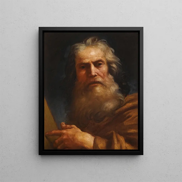 Moses - Bolonaisische Schule — gerahmtes Bild an der Wand